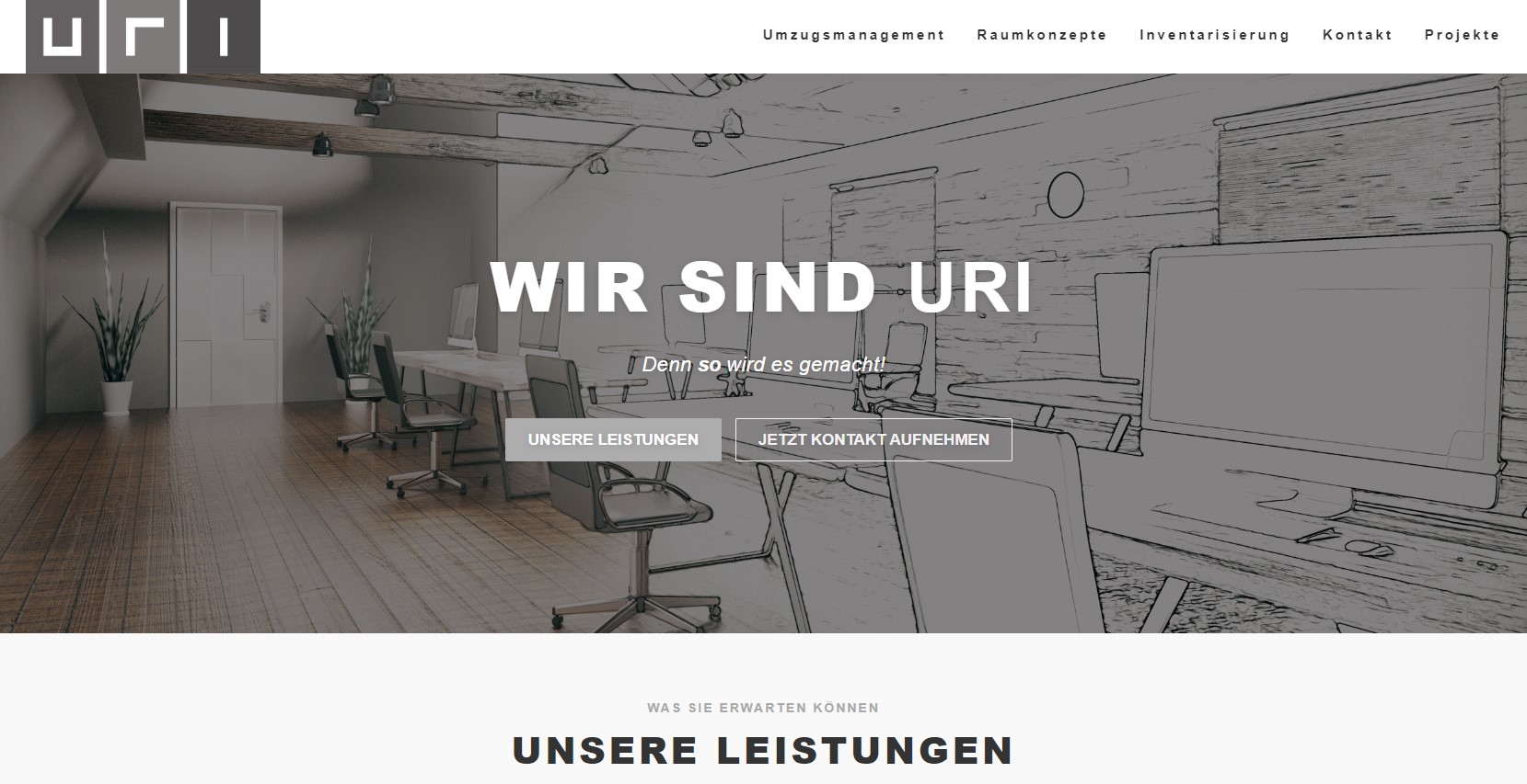 Webdesign bei URI